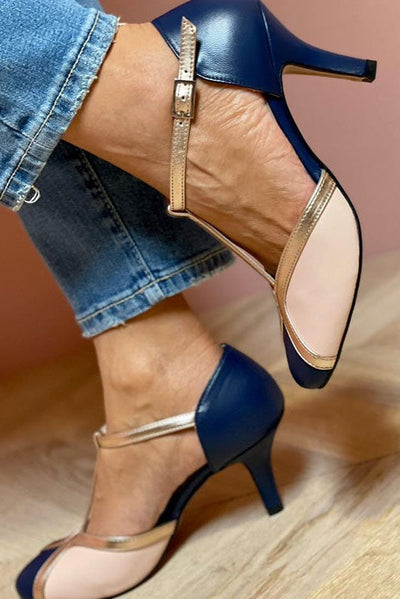 Alessia - 優雅T字帶高跟鞋