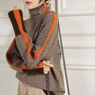 Eleanor | 魚骨紋豪華高領毛衣